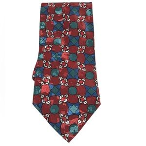 Christian Dior Monsieur Diamond Flower Abstract Shapes Men’s Neck Tie Neckwear